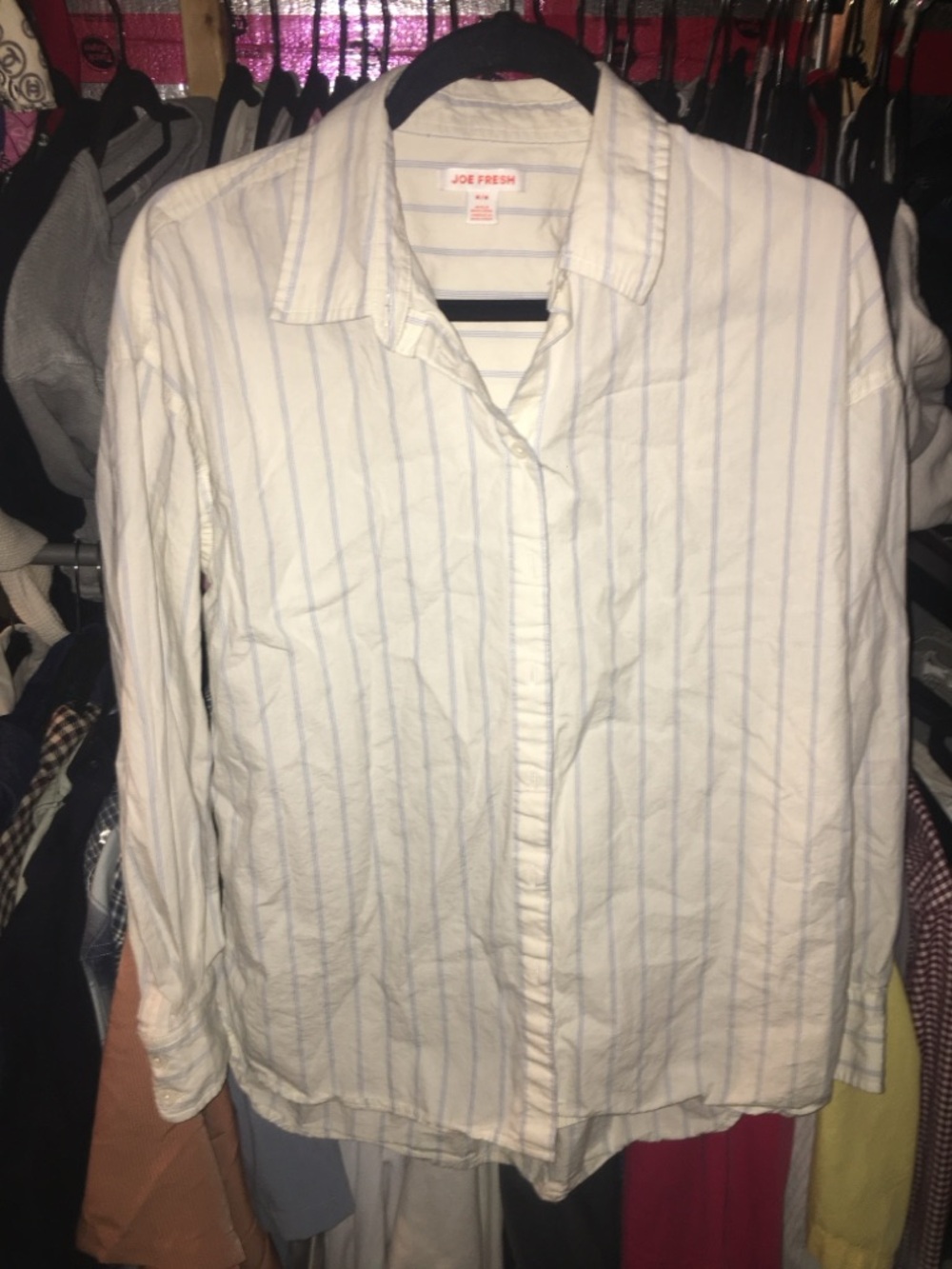Blue Pinstriped Button Down
